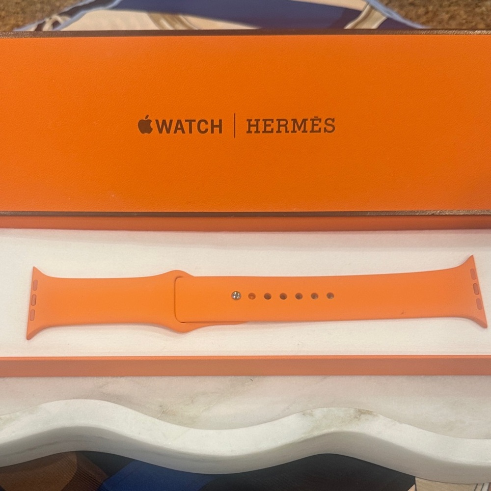 Hermès Vibrant Orange Watch Strap